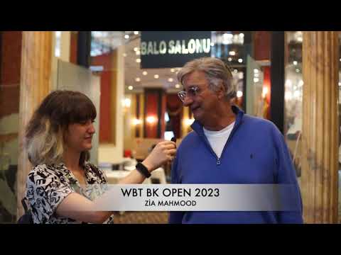 Zia Mahmood talking about the tournament in World Bridge Tour Istanbul 2023 | BK Open Pairs