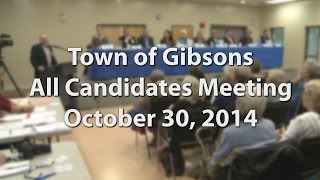 preview picture of video 'Town of Gibsons All Candidates Meeting October 30, 2014'