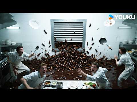 😱🪳Beauty showering, swarmed by cockroaches! | Khepri | YOUKU MONSTER MOVIE