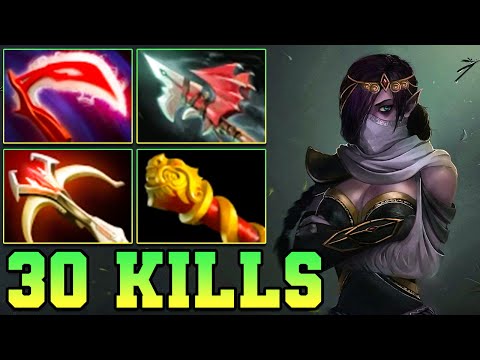 7.40 30 Kills TA !! Templar Assassin Dota 2 New Meta 7.39 Guide Carry Gameplay Item Build 7.39