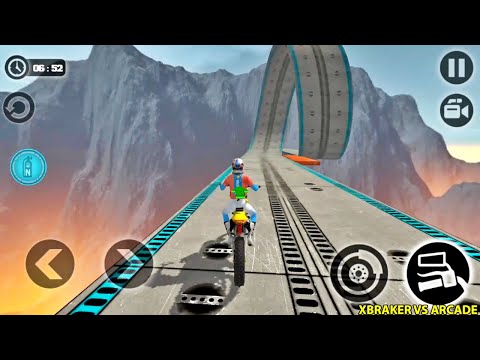 Impossible Moto Bike Tracks 3D: Yellow Bike Driving Levels 14 & 15 Completed - Android Gameplay 2020