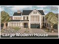 Bloxburg - Large Modern House Speedbuild (exterior)