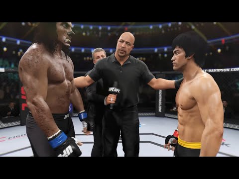 Bruce Lee vs. Wolfman (Werewolf) - EA Sports UFC 2 - Epic Battle 💯 🐲 - Dragon Fights 🐺🐉