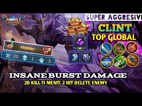 MANIAC PERFECT 1 VS 5  20 KILL  [TOP 56 GLOBAL CLINT] BY VIPER  MOBILE LEGENG