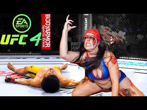 Bruce Lee vs she King Wolf ( EA Sports UFC 4 ) wwe mma
