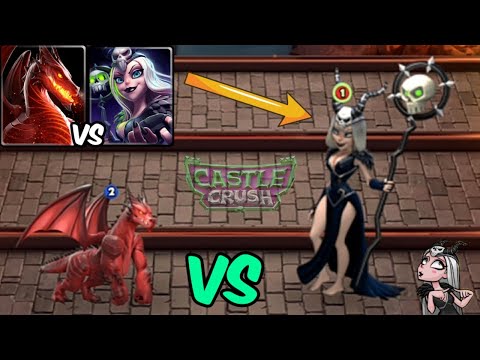 Giant Black Witch Vs Legendary Dragon! - Castle Crush : War Battle