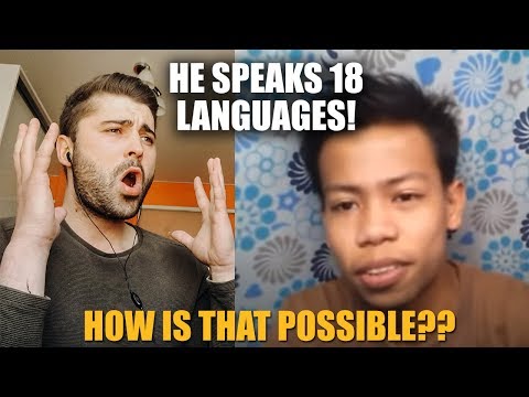 FILIPINO BOY SPEAKS 18 LANGUAGES! | REACTION