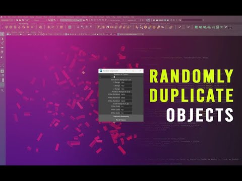 Create Randomly Duplicate Objects With Python Script In Maya
