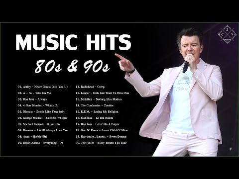 80s 90s Music | Best Songs Of 80s 90s | Rick Astley, A-ha, Bon Jovi, 4 Non Blondes, Nirvana (No Ads)