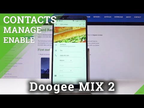 How to Add Profile Picture in Doogee MIX - Add Photo to Contact