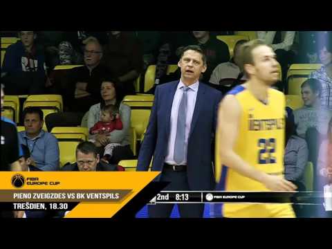 FIBA Europe Cup BK "Ventspils" pret BC "Pieno Zvaigzdes"
