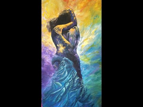 Peinture "Invitation to Love" Time Lapse par Leslie Follea