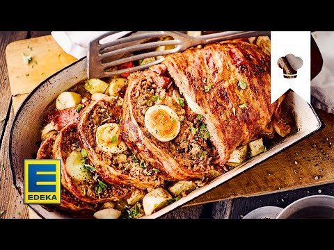 Falscher Hase Rezept | Klassischer Osterbraten im Speckmantel | EDEKA