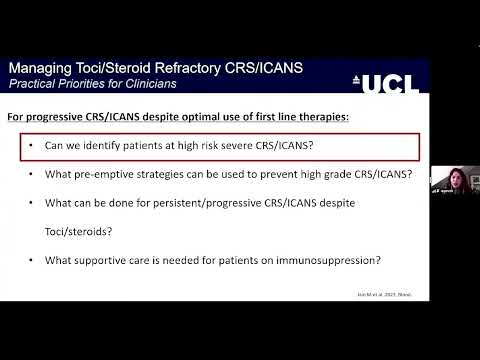 Management of Immuno-Toxicity in Patients Receiving CAR T-Cell Therapy– Dr.ClaireRoddie(May26-27'23)