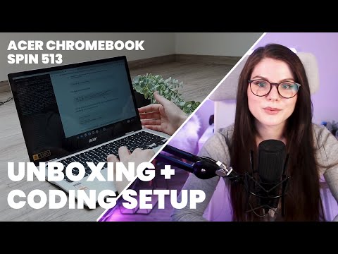 Kann man mit einem Acer Chromebook Spin 513 programmieren?  (Unboxing & erster Eindruck)