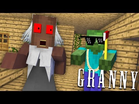 Monster School : GRANNY HORROR GAME CHALLENGE - Minecraft Animation