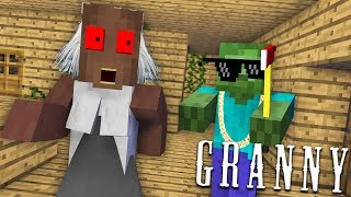 Monster School : GRANNY HORROR GAME CHALLENGE - Minecraft Animation
