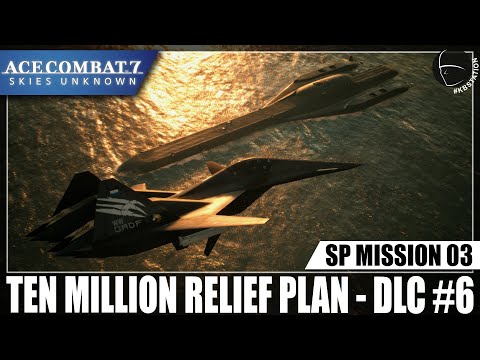 Ace Combat 7 | ADF-01 Falken VS Alicorn | SP Mission 3 | Dif. Ace | Rank S