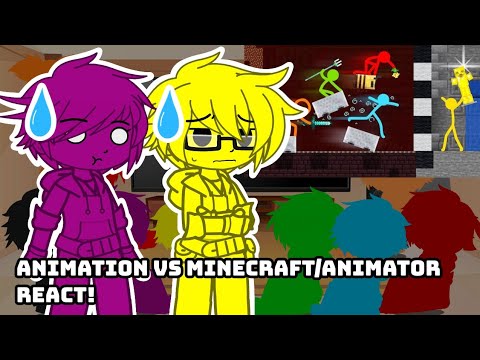 Animation vs Minecraft/Animator react to Animation vs Minecraft Ep 31 // AvM/AvA // GCRV