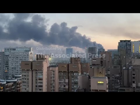Russia pounds Kyiv with missiles and drones, shaking city centre and injuring 10