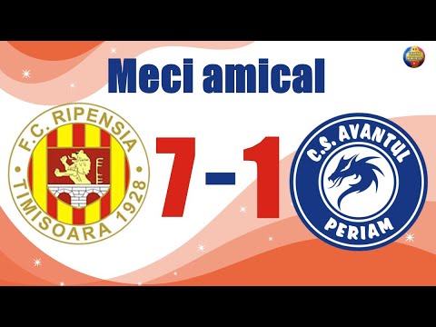 SC Fotbal Club Ripensia Timisoara - AS Avantul Periam (7-1), Meci Amical, 02.02.22, 4K60FPS