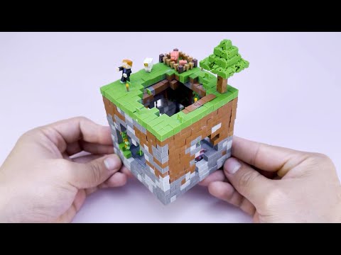 Making Tiny Minecraft World With SSundee - Lush Cave - Clay ASMR