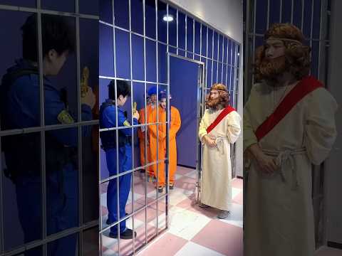 Jesus vs Monster 😱 -mini wood toy - woodworking art skills/crafts/#shorts