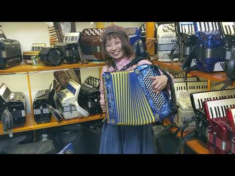 【アコーディオン紹介】Dino Baffetti BlueGold _ウミネコ楽団五月エコさん