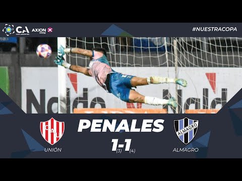 La definición por penales. Unión 1 de Santa Fe (3) - Almagro 1 (4). 32avos. Undécima edición.