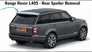 How To Remove / Adjust Range Rover L405 Rear Tailgate Spoiler (Access Rear Washer / Brake Light etc)