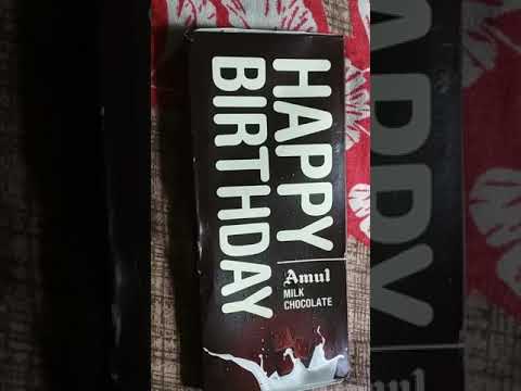 Happy birthday🎂🎉#Amul milk #Chocolate#yummy😋😋😋#short#video