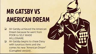 The American Dream VS The Great Gatsby