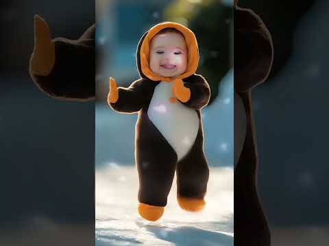 Baby Dance Video Meets Shark Song Surprise😮Video de bebé bailando se encuentra con canción tiburo