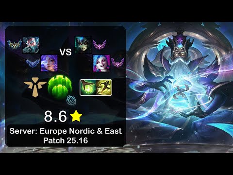 Zilean Support + Yunara vs Nami + Jinx - EUNE Challenger - Patch 25.16