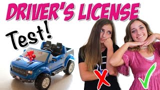 Taking the Driver's License Test | Brooklyn and Bailey