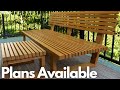 Simple Outdoor Bench // Beginner DIY // Weekend Project #outdoorfurniture #outdoorsofa #bench