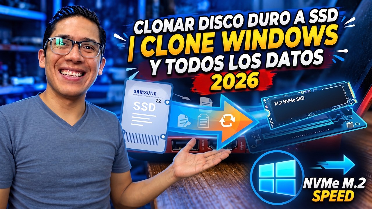 Clonar disco duro a SSD | Clone Windows y todos los datos 2026