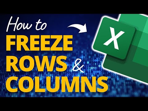 How to Freeze the Top Row and First Column in Microsoft Excel 🔥[SPREADHSEET TIPS!]