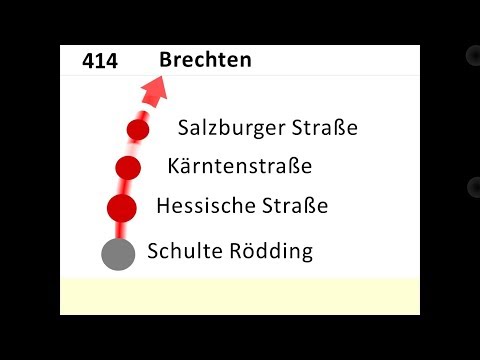 DSW21 Ansagen Bus 414 Schulte Rödding - Brechten Zentrum