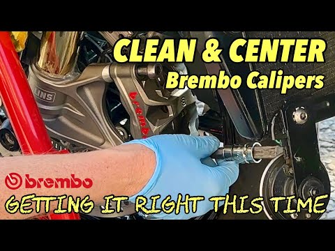 Clean & Center Brembo Stylema Brake Calipers - Getting it right this time! Speed Triple 1200rs