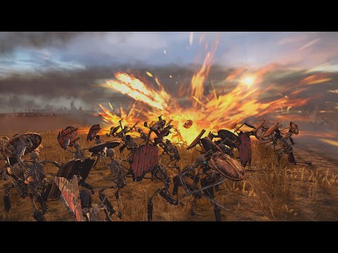 200 Hellstorm Rockets VS 6000 Skeleton Warriors Warhammer Total War