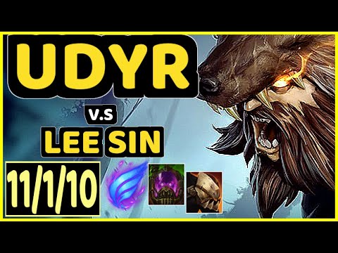 UDYR vs LEE SIN - QUADRAKILL 11/1/10 KDA JUNGLE GAMEPLAY - BR Ranked GRANDMASTER