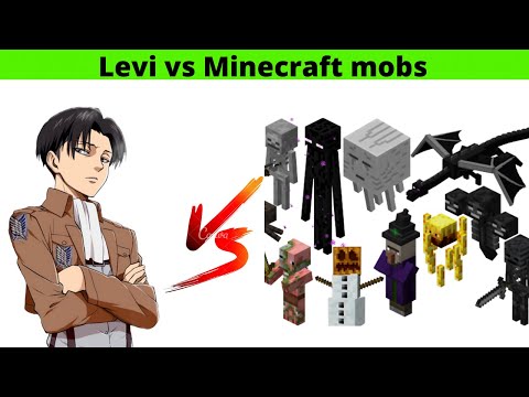EPIC BATTLE: Levi vs Minecraft Mobs! 😱