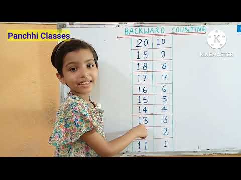 Backward Counting 20 to 1 | Reverse Counting 20 to 1 | Reverse Counting for UKG Student |