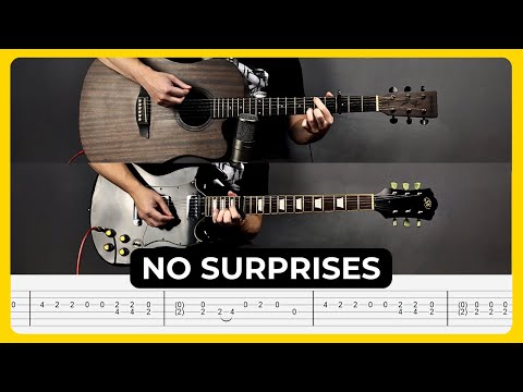 No Surprises - Radiohead | Tabs | Guitar Lesson | Cover | Tutorial | All Guitar Parts | 440Hz