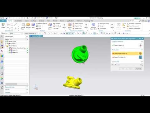 Align ( Point Set to Point Set Alignment ) in NX