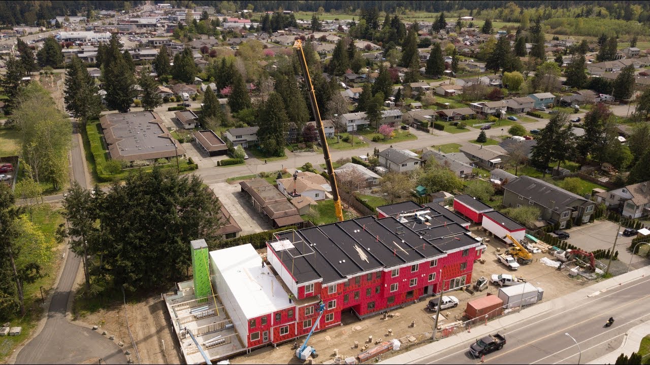 Modular construction timelapse