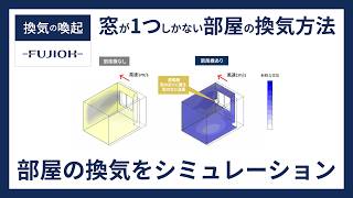 【FUJIOH】換気の喚起　窓が1つしかない部屋の換気方法