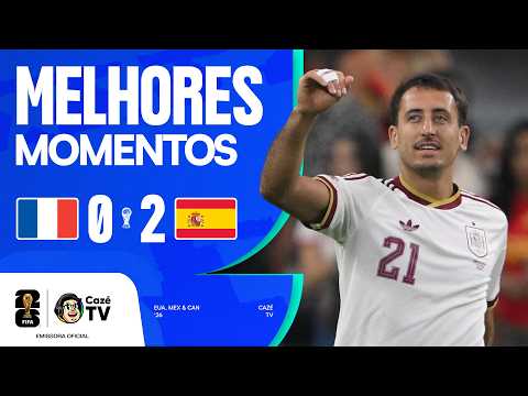 Gols e melhores lances de França x Espanha