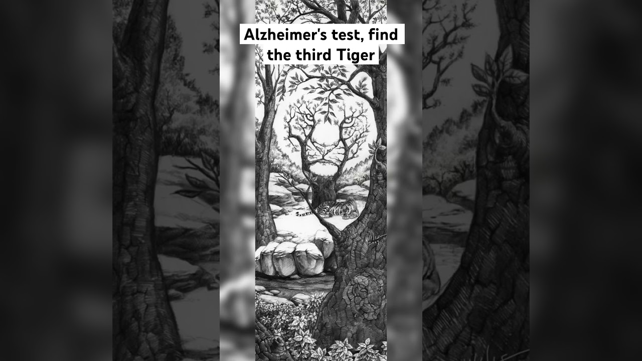 Alzheimer's test, find the third Tiger | test yourself